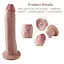 Фалоімітатор 10.2″ із вібрацією для секс-машин Hismith Silicone Dildo with Vibe, KlicLok, пульт ДУ - мініатюра 3