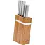 Набір з 5 кухонних ножів та підставки Gerlach Ambiente Oak (5901035506527) - мініатюра 1