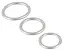 Набор эрекционных колец You2Toys Metallic Cock Ring Set 3 шт. серебристый - миниатюра 6