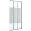 Душевые двери Eger 90x195 см 3-х элементное раздвижное стекло Frizek профиль белый 599-075-90, интимато, белый - миниатюра 1