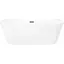 Ванна акрилова окремостояча Corsan Mono 160x75 пристінна E-029L Білий - мініатюра 1