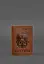 Кожаная обложка для паспорта с австрийским гербом светло-коричневая Crazy Horse - миниатюра 2