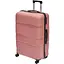 Набір валіз 4в1 ABS-пластик з кодовим замком і телескопічною ручкою рожевий (PP002) - мініатюра 3