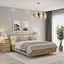 Ліжко двоспальне MebelStar Б'янка 160x200 см Дуб тахо/Аляска білий (MBS-1031) - мініатюра 1