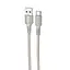 Дата кабель Borofone BX116 Certain USB to Type-C 3A (1m) Gray - мініатюра 1