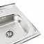 Кухонная мойка из нержавеющей стали Platinum сатин 5060 (0,7/160 мм), Satin - миниатюра 5