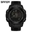 Мужские наручные спортивные часы Sanda Черный - миниатюра 2