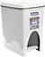 Контейнер для мусора с педалью Quotidiana 23x35x40,5h, 21 л белый - миниатюра 1