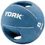 Мяч медбол York Fitness с двумя ручками 8кг синий - миниатюра 1