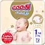 Упаковка подгузников для новорожденных Goo.N Premium Soft 1 NB (0-5 кг) на липучках унисекс 144 шт. (72 шт. х 2 шт.) - миниатюра 2