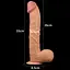 Великий фалоімітатор LoveToy Legendary King Sized Realistic 33 см тілесний - мініатюра 9