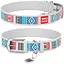 Нашийник для собак Waudog Design шкіряний з QR паспортом, малюнок Етно, S, Ш 15 мм, Дов 27-36 см - мініатюра 1