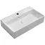 Умивальник підвісний Mixxus Premium Quadro-0206 600x360x130 мм з отвором під змішувач та переливом MP6509, Білий - мініатюра 1