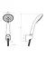 Душовий гарнітур Imprese S1001003, Хром - мініатюра 2