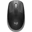 Миша Logitech M190 Grey/чорний USB бездротова оптична 1000 dpi 3 кнопки 1xAA (910-005906) - мініатюра 1