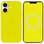 Чехол Epik Silicone case AAA с Magsafe и анимационной кнопкой для Apple iPhone 16, 6.1 Star Fruit - миниатюра 1