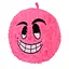 М'яка іграшка м'яч-Смайл Bambi FG240408053A розмір 25 см Рожевий - мініатюра 1