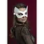 Маска кошечки Feral Feelings - Kitten Mask, натуральная кожа, белая - миниатюра 4
