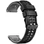 Ремінець силіконовий Tamister для годинника Sport 2 чорний з сірим 22 мм - мініатюра 1