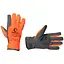 Рукавички робочі захисні Intertool комбінована козяча флуоресцентна шкіра помаранчева 10" - мініатюра 1