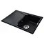 Гранітна мийка Globus Lux Balaton чорний 680x500 мм А0002, Чорний - мініатюра 4