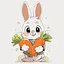 Картина за номерами "Чудовий кролик" 15592-AC 30х30 см - мініатюра 1