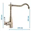Смеситель для кухни Mixxus Premium Vintage 011 бронзовый MI2861 Бронза - миниатюра 2