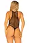 Leg Avenue Net snap crotch tank bodysuit OS Black One size - миниатюра 2