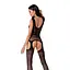 Бодистокинг Passion BS062 комбинезон имитация чулок S/M/L black - миниатюра 2