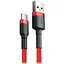 Кабель заряджання Baseus Cafule Cable Type-C 2 A 2 м червоний (CATKLF-C09) - мініатюра 1