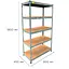 Металевий стелаж Emby Light Series (розмір 1800х900x450мм) 5 полиць ДСП до 100кг Оцинкований - мініатюра 2