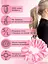 Набір із 2 шовкових резинок для волосся Чумацький Шлях S+L - два режими фіксації рожевий (1241-02) - мініатюра 8