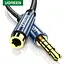 Кабель аудио Ugreen AV118 3.5 mm удлинитель 0.5 м Black (40672) - миниатюра 2