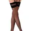 Классические чулки под пояс Passion с двойной резинкой ST002 3/4 nero - миниатюра 2