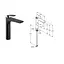 Змішувач для умивальника Kludi Balance 522968775 чорний матовий - мініатюра 2