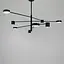 Сучасна чорна LED люстра FLEA з ріжками, що регулюються по осі Line.F DE 31/8 BK - мініатюра 8