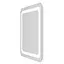 Дзеркало підвісне прямокутне 80*70см, з підсвічуванням по контуру, з кнопковим вимикачем Volle Luna Tanga 1648.52118700, Білий матовий - мініатюра 2