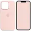 Чохол Silicone case AAA with Magsafe and Animation для Apple iPhone 14 Pro Max 6.7 Рожевий/Chalk Pink - мініатюра 1