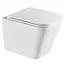 Унитаз подвесной Mixxus Premium Quadro-0301-R 490x340x360 мм, система смыва Rimless MP6452, Белый - миниатюра 1