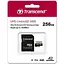 Transcend Карта пам'яті microSD 256GB C10 UHS-I U3 A2 R160/W125MB/s + SD - мініатюра 1