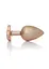 Анальна пробка з кристалом Jewellery Pearl Gold Heart Plug M 8 см (прозорий) - мініатюра 5