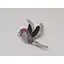 Серебряная брошь Dear Птица с фианитами. 9007.56С - миниатюра 2