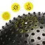 Мяч для фитнеса (фитбол) Cornix 55 см массажный Anti-Burst Black XR-0466 - миниатюра 10