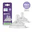 Соска силиконовая Philips AVENT Natural Естественный поток, от 6 мес., быстрый поток, 2 шт. (SCY965/02) - миниатюра 1