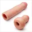Насадка на пенис Lovetoy Revolutionary Silicone Nature Extender 17.8 см коричневый - миниатюра 9