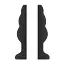 Анальний тонель Sono Hollow Tunnel Butt Plug No.51 12.7 см (чорний) - мініатюра 2