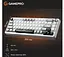 Клавиатура игровая механическая GamePro GPMK-116 Genesis Silver light USB Red Swich Hot-Swap N-KRO Grey - миниатюра 13