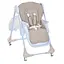 Стульчик M 3233L Taupe Beige для кормления с регулируемой спинкой, высотой и колесами, бежевый - миниатюра 8