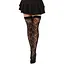 Панчохи Leg Avenue Wild rose net thigh highs One Size - мініатюра 4