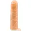 Насадка на пенис Super Me Perfact Sleeve With Ball Strap 17.5 см телесный - миниатюра 1